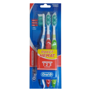 Oral-B Toothbrush 3pc Md All Rounder 1-2