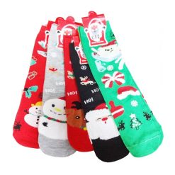 X-Mas Socks 1pair Asst Design-wholesale
