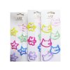 Hair Metal Snaps 6pk Asst Shaps & Clrs-wholesale