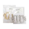 Hair Metal Clip 2pk Silver & Gold-wholesale Hair Metal Clip 2pk Silver & Gold-wholesale