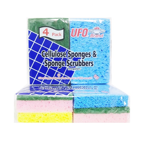 UFO Sponge Scrubbers 4pk-wholesale UFO Sponge Scrubbers 4pk-wholesale