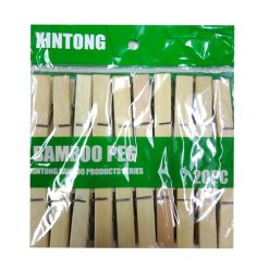 Clothes Pegs Bamboo 20pc-wholesale