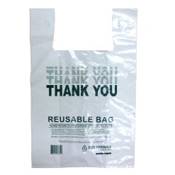 Reusable Shopping Bags White 200ct-wholesale