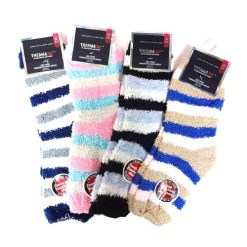 ThermaX Cozy Socks 9-11 Stripes Asst-wholesale