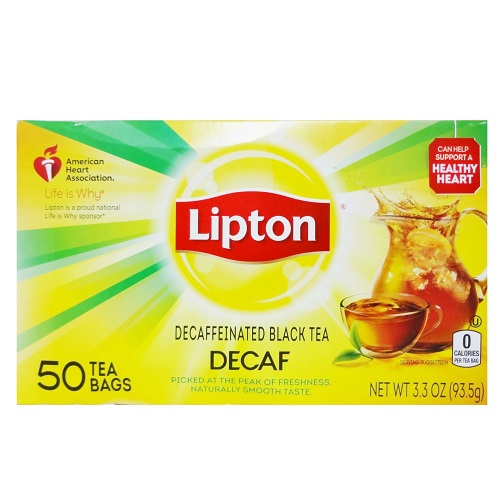 Lipton Tea Bags 50ct Black Tea Decaffei-wholesale