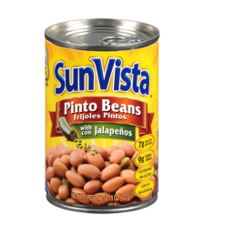 Sun Vista Pinto Beans 15oz W-Jalapeños-wholesale