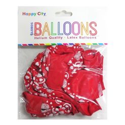 Balloons 8ct Red W-Hearts-wholesale
