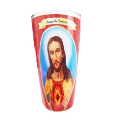 Candle 6in Sagrado Corazon Veladora Clas-wholesale