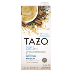 Tazo Black Tea 32oz Skinny Chai Latte-wholesale