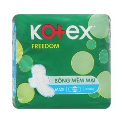 Kotex Freedom Maxi Pads 8ct W-Wings-wholesale
