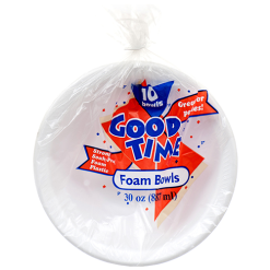 G.T Foam Bowl 8in 10ct 30oz-wholesale