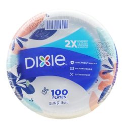 Dixie Paper Plates 100ct 8½in 2X Strong-wholesale