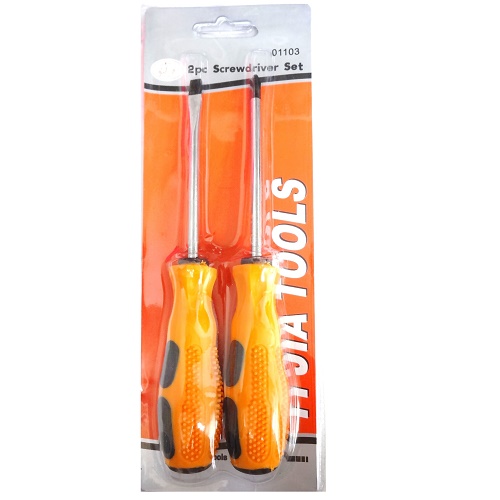 Screwdriver Set 2pk 7½in Orange Handle-wholesale Screwdriver Set 2pk 7½in Orange Handle-wholesale