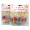 Balloons Happy Birthday Clear 6ct-wholesale Balloons Happy Birthday Clear 6ct-wholesale