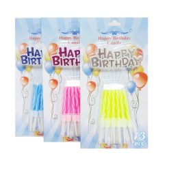 Birthday Candles 13pc Asst Clrs-wholesale