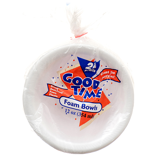 Good Time Foam Bowl 20ct 12oz-wholesale Good Time Foam Bowl 20ct 12oz-wholesale
