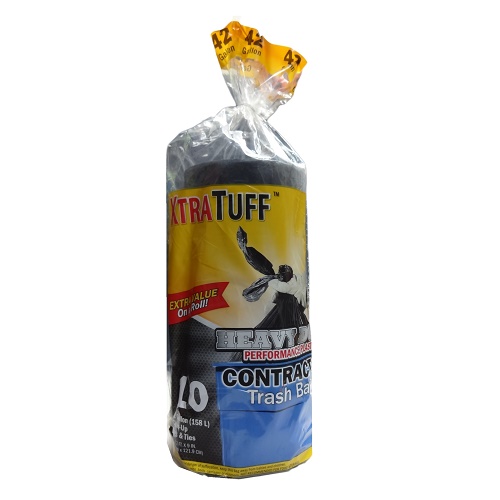 X.T Trash Bags Contractor HD 10ct 42 Gl-wholesale X.T Trash Bags Contractor HD 10ct 42 Gl-wholesale