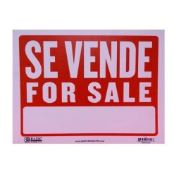 Sign SE VENDE - FOR SALE 9 X 12in-wholesale