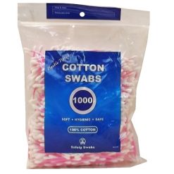Cotton Swabs 1000ct Dbl Tip 100% Cttn-wholesale