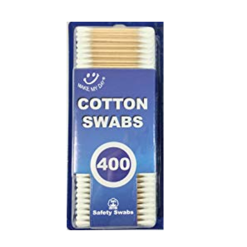 Cotton Swabs 400ct Wooden-wholesale