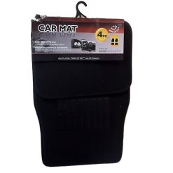 Car Mat 4pc Set Black-wholesale