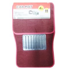 Car Mat 4pc Set Burgundy-wholesale