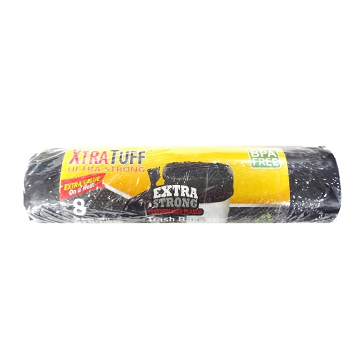 X.T Trash Bags Xtra Strong 8ct 33Gl-wholesale X.T Trash Bags Xtra Strong 8ct 33Gl-wholesale