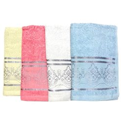 Bath Towel 50 X 26 Patterned Asst Clrs-wholesale
