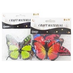 Craft Butterfly Plastic 3pc Lg Asst-wholesale