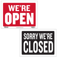 Sign Open-Closed 12X16in-wholesale