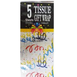 Tissue Paper 5ct Ribbon Design-wholesale