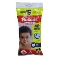 Huggies Diapers #3 3ct Snug & Dry-wholesale