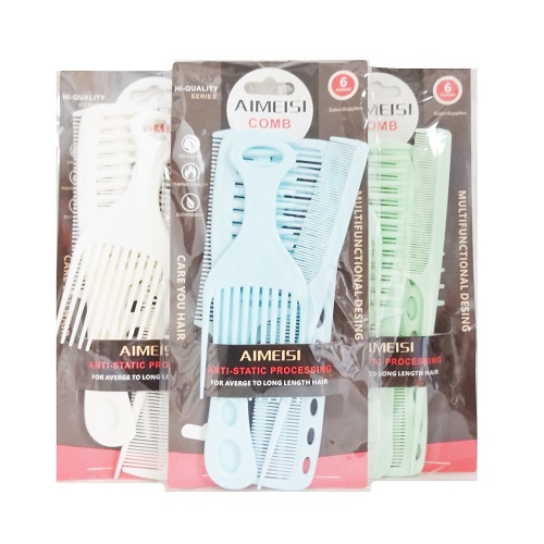 Comb Set 6pc Asst Clrs-wholesale Comb Set 6pc Asst Clrs-wholesale