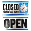 Sign CLOSED W-Clock-wholesale