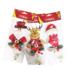 X-Mas Ornament Santa W-Bell 10in-wholesale