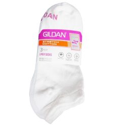 Gildan Ladies Liner Socks 3pk 4-10-wholesale