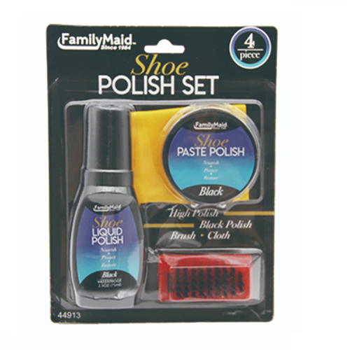 Shoe Polish Set 4pk Black-wholesale Shoe Polish Set 4pk Black-wholesale