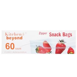 K & B Zipper Snack Bags 60ct-wholesale