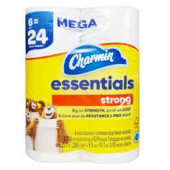 Charmin Essentials Bath Tissue 6ct Stron-wholesale