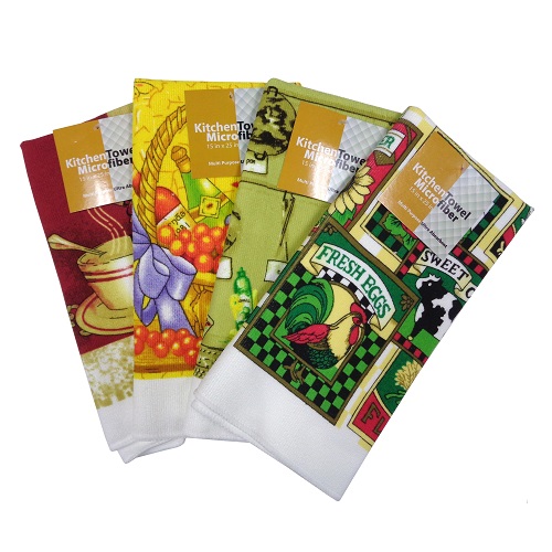 Kitchen Towels 15 X 25in Asst Micro-Fibe-wholesale -  -  Online wholesale store of general merchandise and grocery items