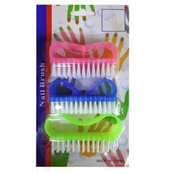 Nail Brush 3pk Asst Clrs-wholesale