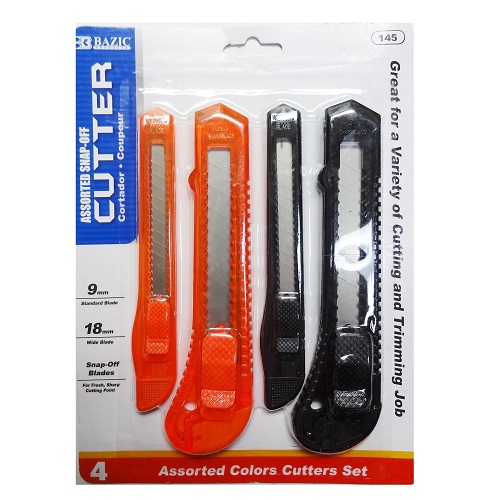 Utility Knife Set 4pk Asst Sizes-wholesale Utility Knife Set 4pk Asst Sizes-wholesale