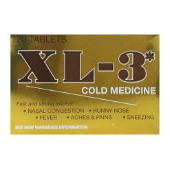 XL-3* Cold Medicine Tables 20ct-wholesale