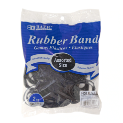 Rubber Bands Black 2oz Asst Sizes-wholesale