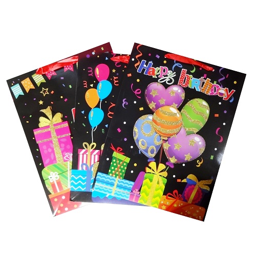 Gift Bags Happy Birthday Lg Asst-wholesale