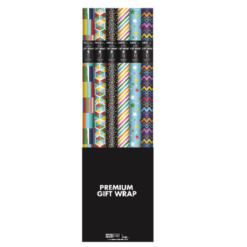 Gift Wrap 15sq Ft Geometric Design-wholesale
