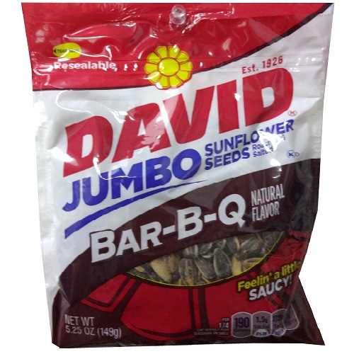 David Jumbo Sunflower Seeds Bar BBQ 5.25-wholesale David Jumbo Sunflower Seeds Bar BBQ 5.25-wholesale