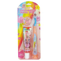 Toothbrush Kids Travel Set 3pc Princess-wholesale