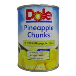 Dole Pineapple Chunks 20oz In Juice-wholesale