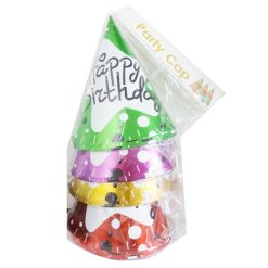 Happy Birthday Hats 6pc Asst Clrs-wholesale